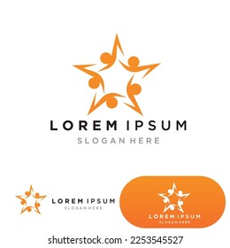 plantilla de logotipo de estrella ilustración de icono de vectores diseño vectorial