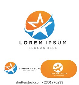 star logo template vector icon illustration design-vector