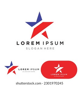 plantilla de logotipo de estrella ilustración de icono de vectores diseño vectorial