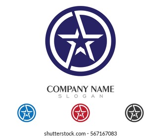 Star Logo Template vector icon illustration design