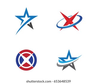 Star Logo Template vector icon illustration design