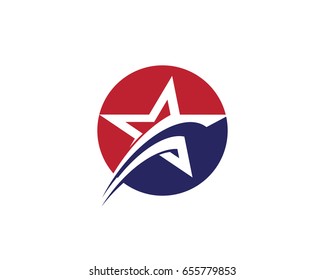 Star Logo Template vector icon illustration design