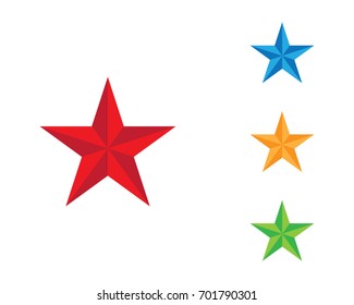 Star Logo Template vector icon illustration design