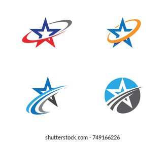 Star Logo Template vector icon illustration design
