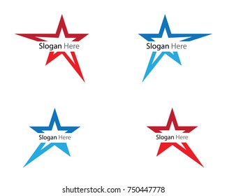 Star Logo Template vector icon illustration design