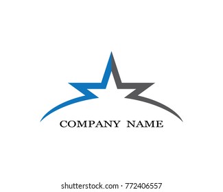 Star logo template vector icon illustration design