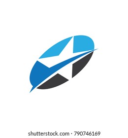 Star logo template. vector icon illustration
