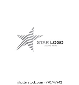 Star logo template. vector icon illustration