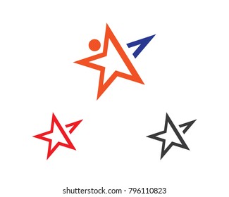 Star Logo Template vector icon illustration design