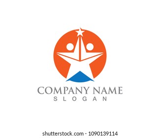 Star Logo Template vector icons illustration design