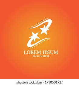 Diseño de ilustración vectorial de plantilla de logotipo de estrella