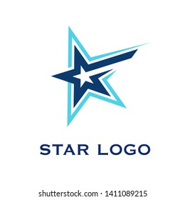 Star logo template. Vector Symbol. Trendy colors