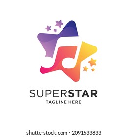 Star Logo With Tone Symbol