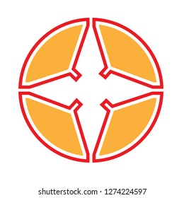 star logo with unique character