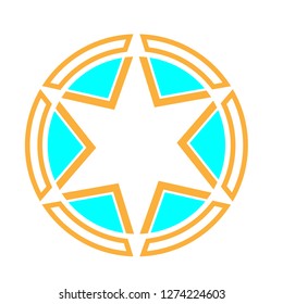 star logo with unique character