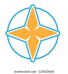 star logo with unique character