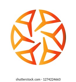 star logo with unique character