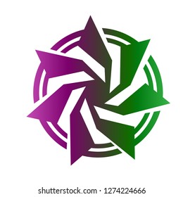 star logo with unique character