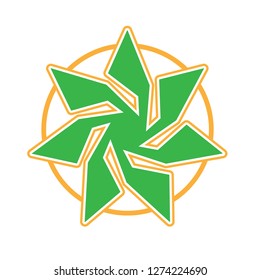 star logo with unique character