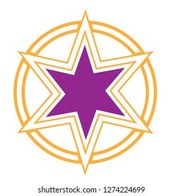 star logo with unique character