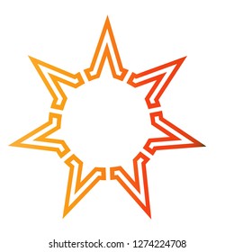 star logo with unique character