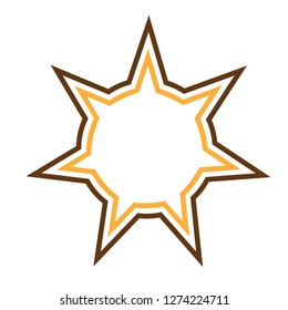 star logo with unique character