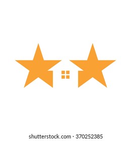 star logo vector. home logo vector.
