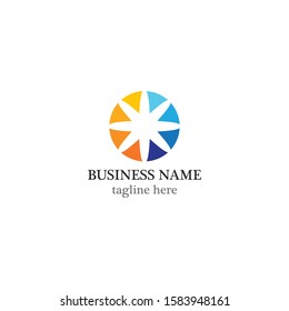 Star logo vector icon design
