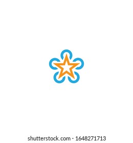 Diseño de iconos vectoriales de logotipo de estrella