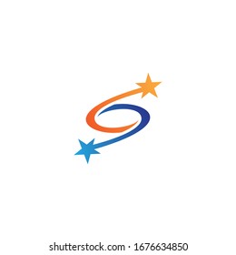 Diseño de iconos vectoriales de logotipo de estrella