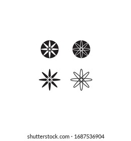 Star logo vector icon design