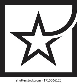 Diseño de iconos vectoriales de logotipo de estrella