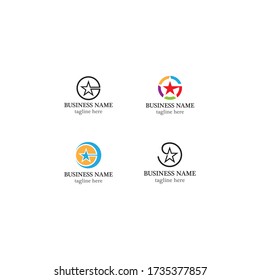 Star logo vector icon design