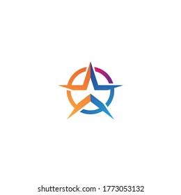 Star logo vector icon design