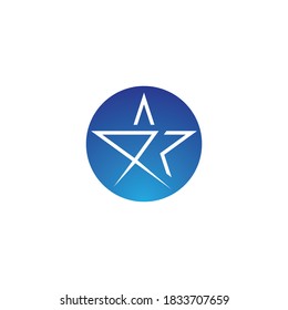 Diseño de icono del vector del logotipo de estrella