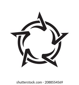 Star logo vector icon design