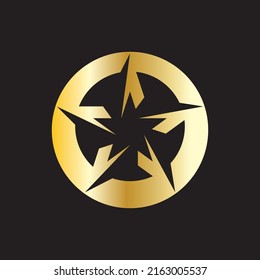 Diseño de icono del vector del logotipo de estrella