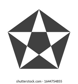 Star logo vector icon on white background