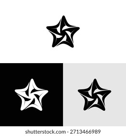 Ilustración de Plantilla de icono de Vector de logotipo de estrella Ilustración de Plantilla de icono de Vector de logotipo de estrella