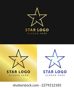 star logo vector illustration, blue star, star illustration, 3d star