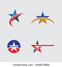 Diseño de ilustración vectorial de logotipo de estrella