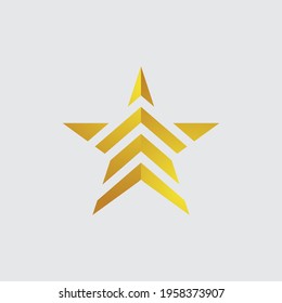 Diseño de ilustración vectorial de logotipo de estrella