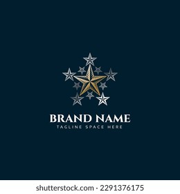 Diseño de ilustración vectorial de logotipo de estrella