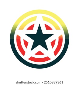 Star logo vector illustration, star sticker