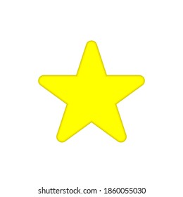 Stern-Logo-Vektorgrafik einzeln auf weißem Hintergrund