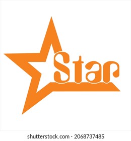 Star logo vector shape image