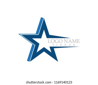 Star logo vector template