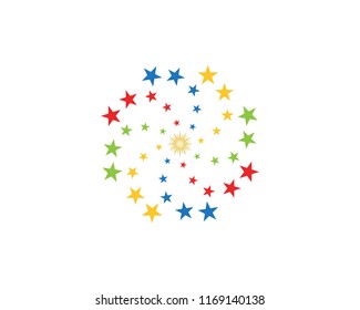Star logo vector template