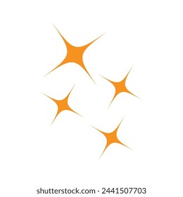 Star logo vector template element symbol design