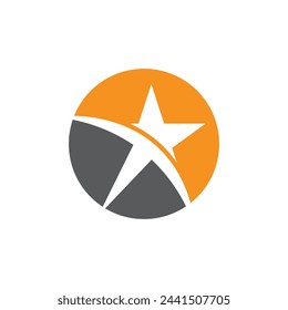 Star logo vector template element symbol design
